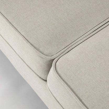 Mellow HANA Modern Linen Fabric Loveseat / Sofa / Couch with Armrest Pockets, Sand Grey, 0