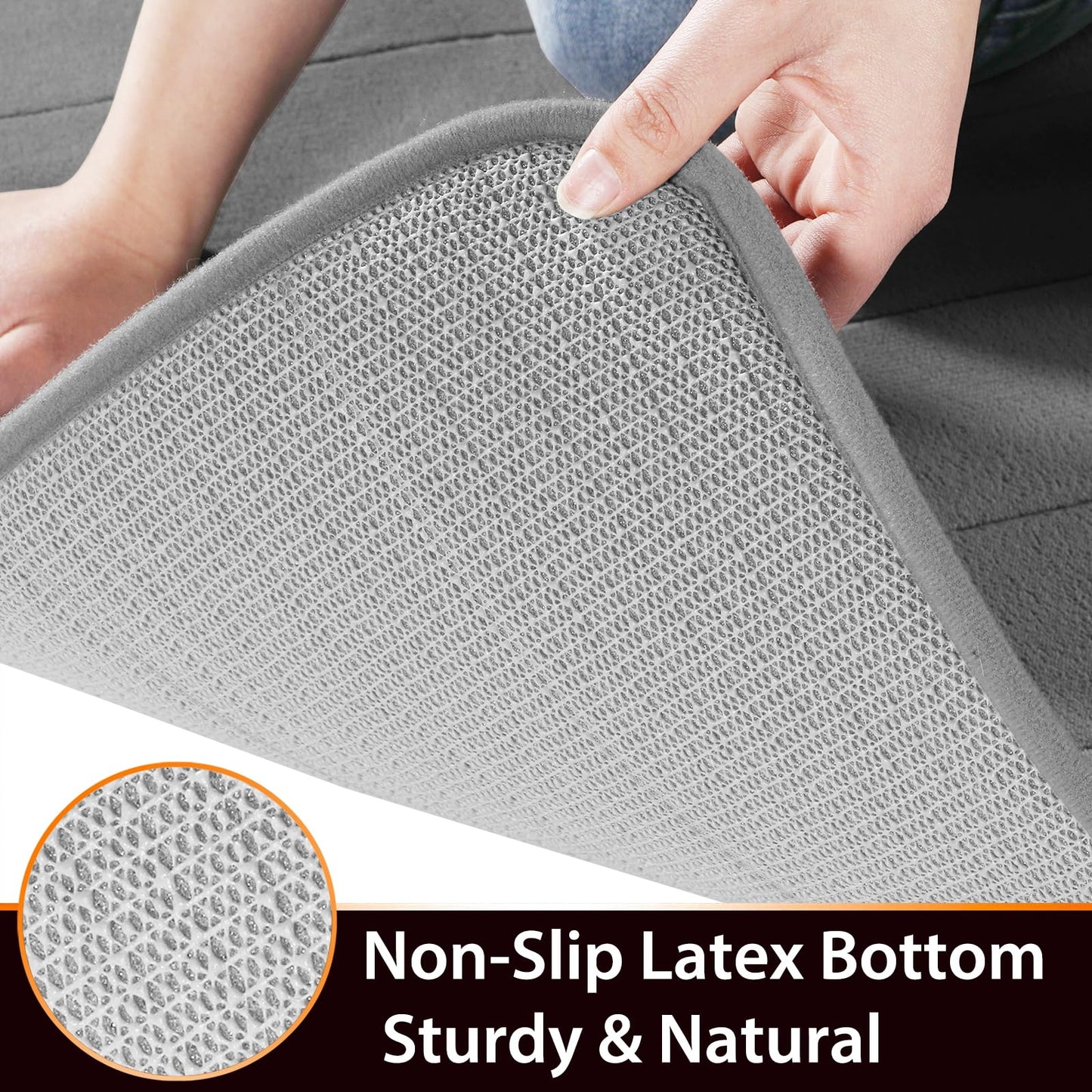 Yimobra Non-Slip Bath Mat Rug, Soft & Absorbent