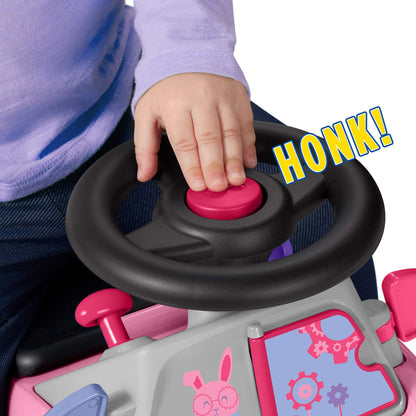 Radio Flyer Creativity Car, Sit to Stand Toddler Ride On Toy, Ages 1-3, Pink Kids Ride On Toy, Large