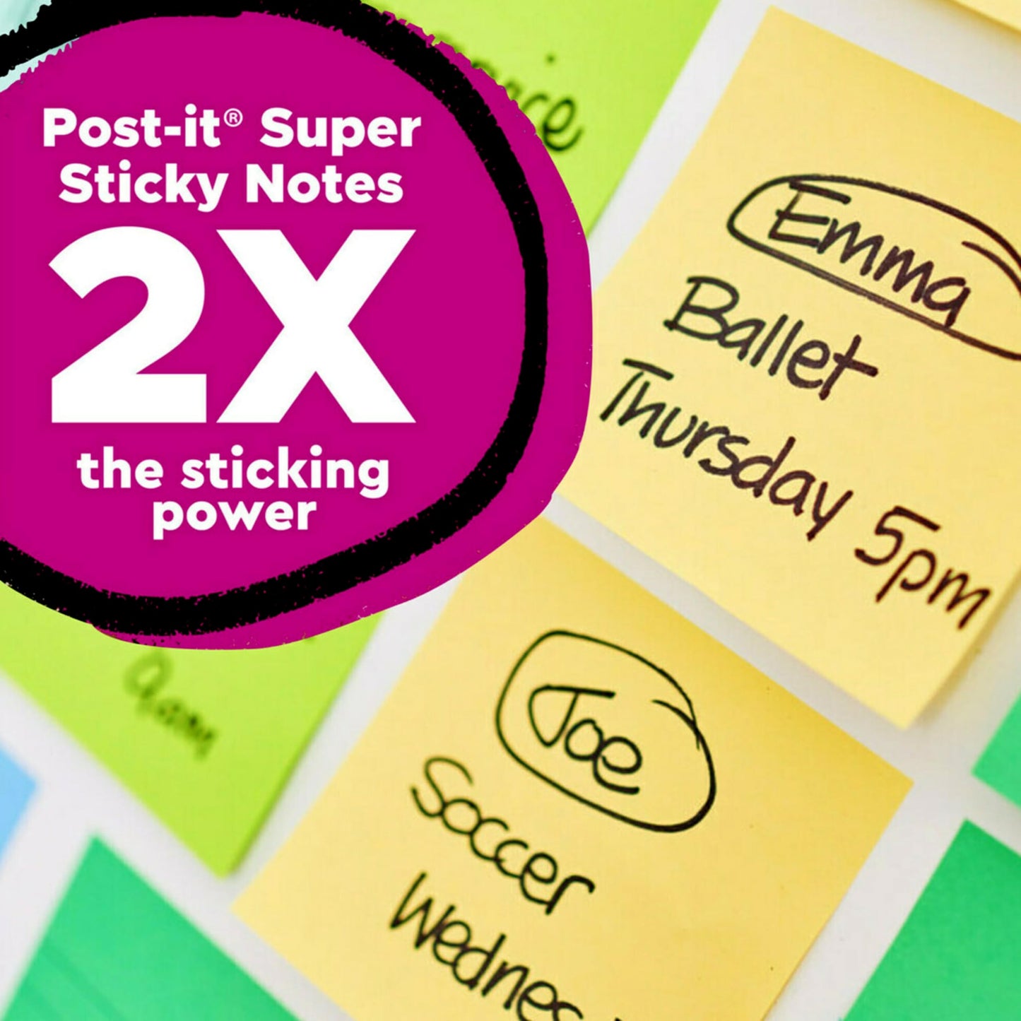 Post-it Super Sticky Recycled Notes, 3" x 3"