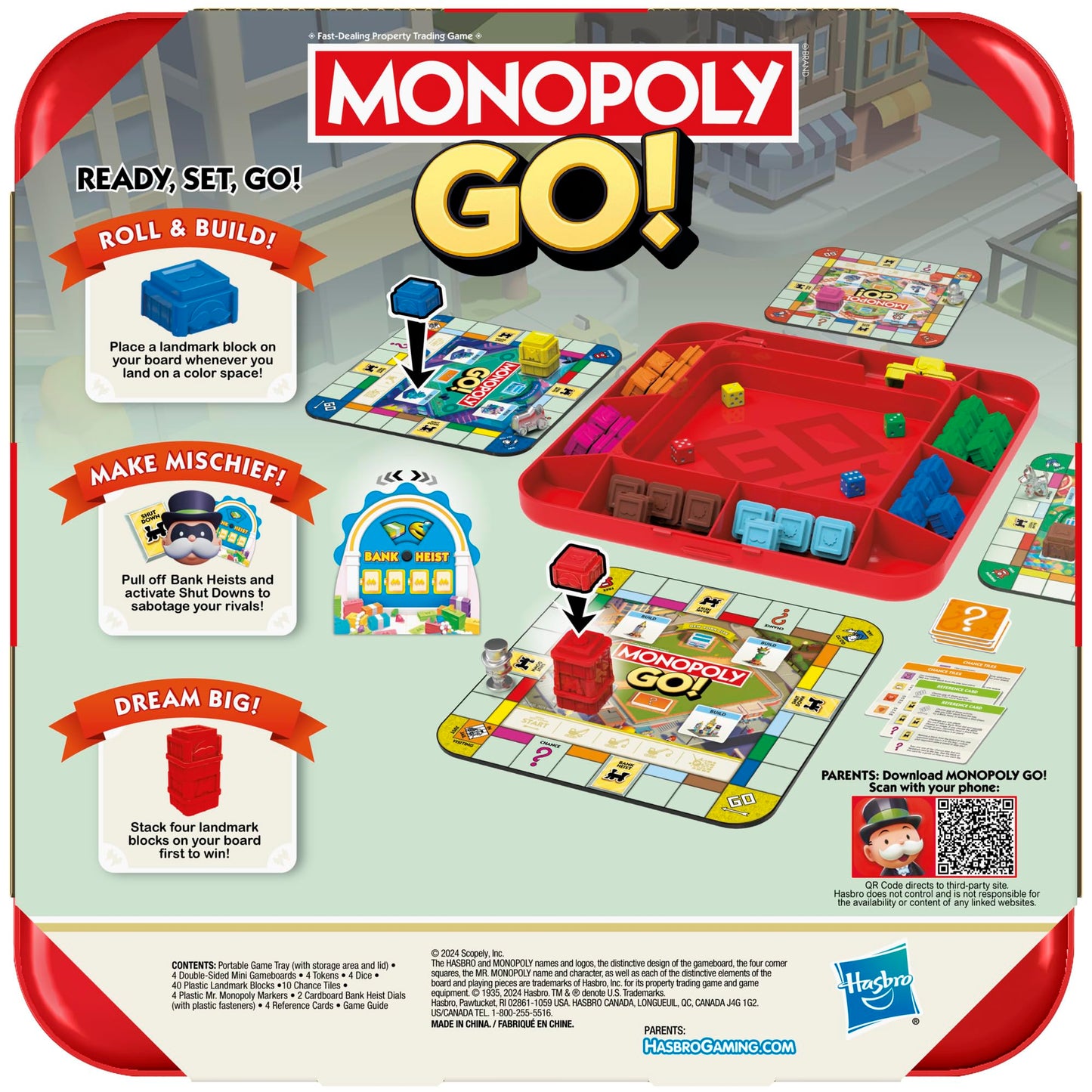 Monopoly GO! Family Board Game for 2-4 Players