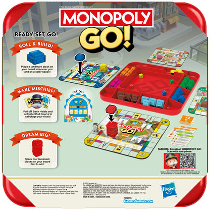 Monopoly GO! Family Board Game for 2-4 Players