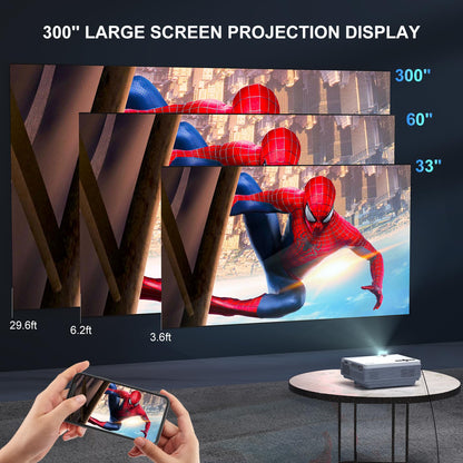 FUDONI 5G WiFi Native 1080P Outdoor Projector