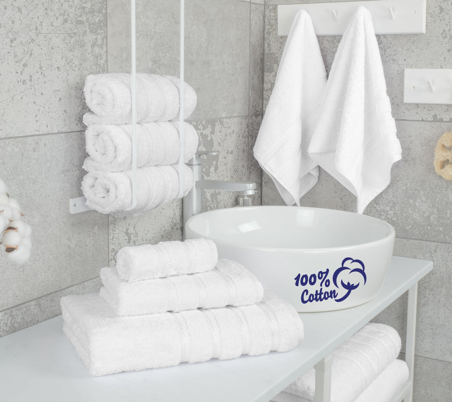 American Soft Linen 6-Piece Cotton Towel Set