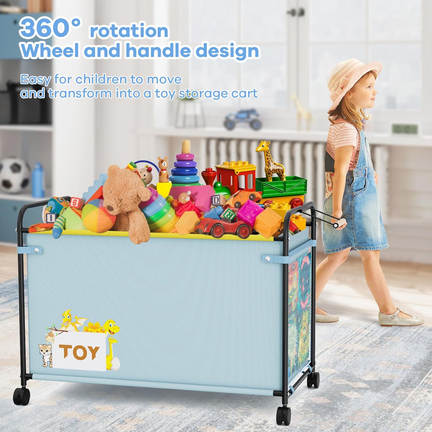 JBBTOOL Extra Large Toy Chest with Wheels