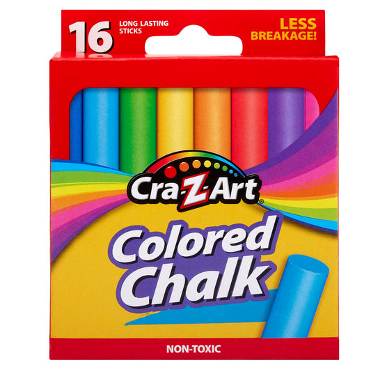 Cra-Z-Art Assorted Colored Chalk Pack of 16