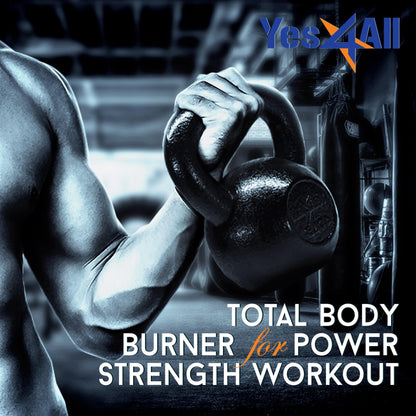 Yes4All 10 lbs Cast Iron Kettlebell Set