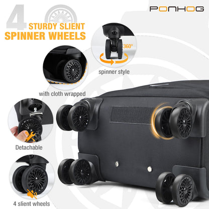 Rolling Backpack with 4 Spinner Wheels