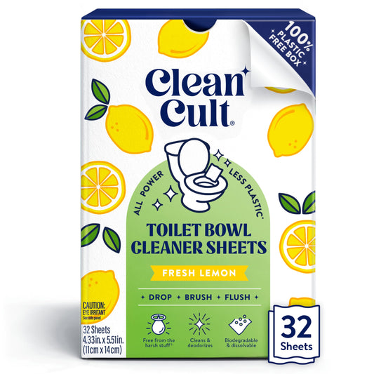 Dissolvable Toilet Bowl Cleaner Sheets - Cleancult