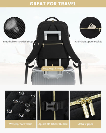 LOVEVOOK Travel Backpack with Packing Cubes