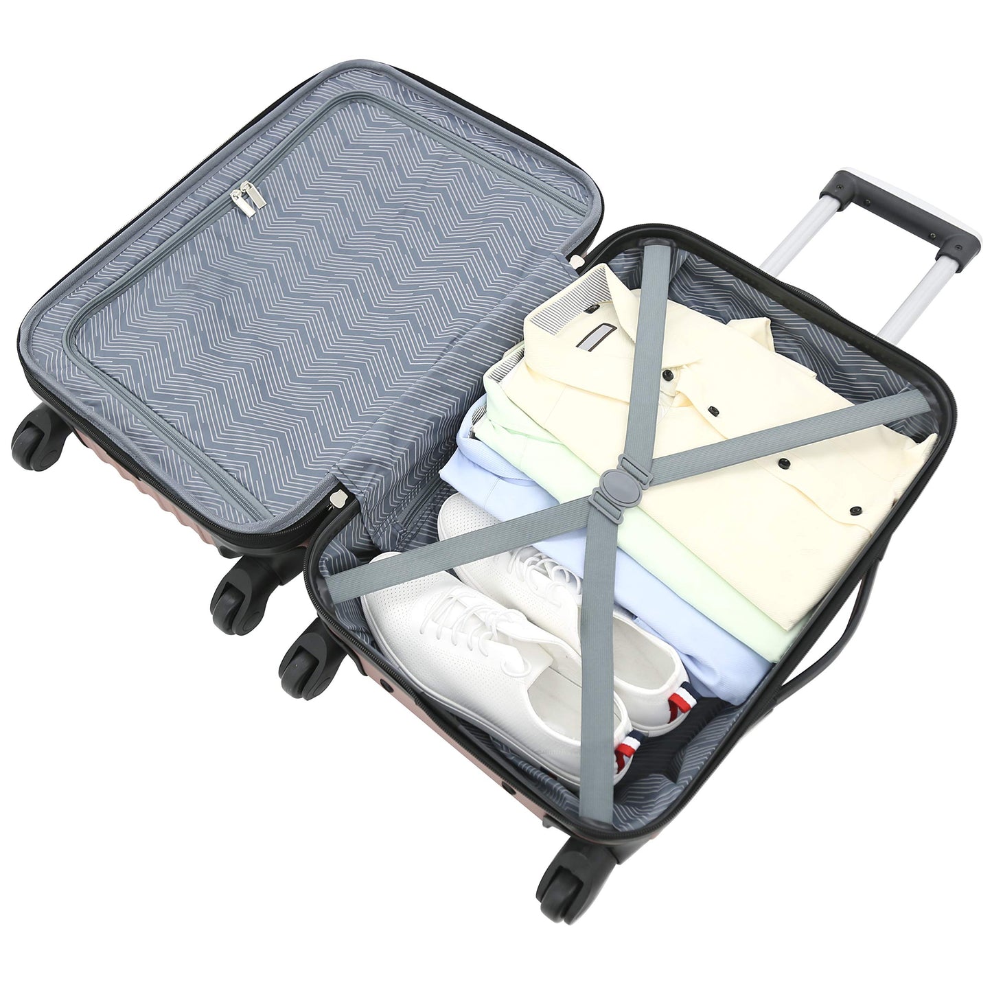 Travelers Club Rose Gold 4-Piece Luggage Set