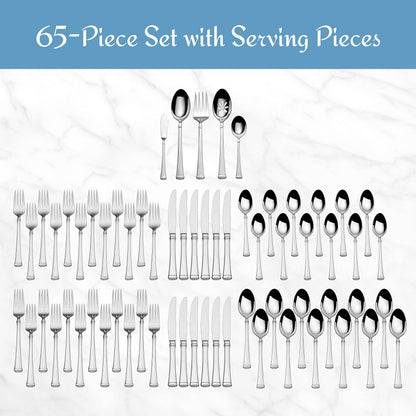 Mikasa Harmony Flatware Set for 12, 65 Pieces