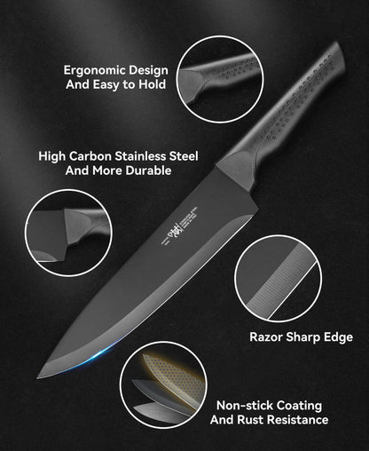 15-Piece Self-Sharpening Knife Set with Block