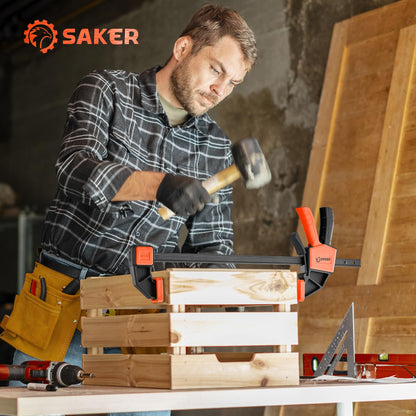 Saker 6" Quick Grip Woodworking Bar Clamps