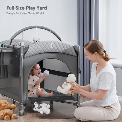 Obee Odee 4-in-1 Baby Bassinet and Crib