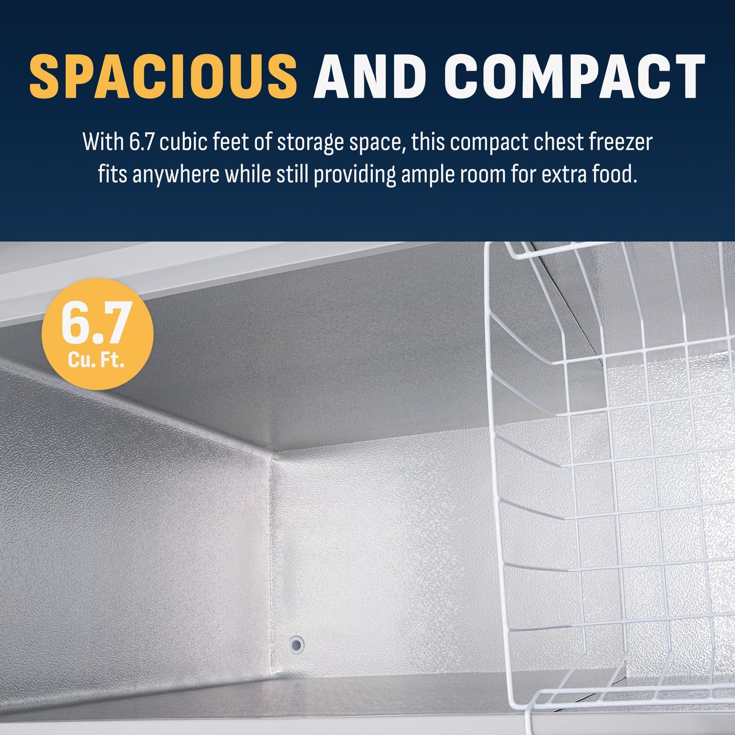 NewAir 6.7 Cu. Ft. Quiet Chest Freezer