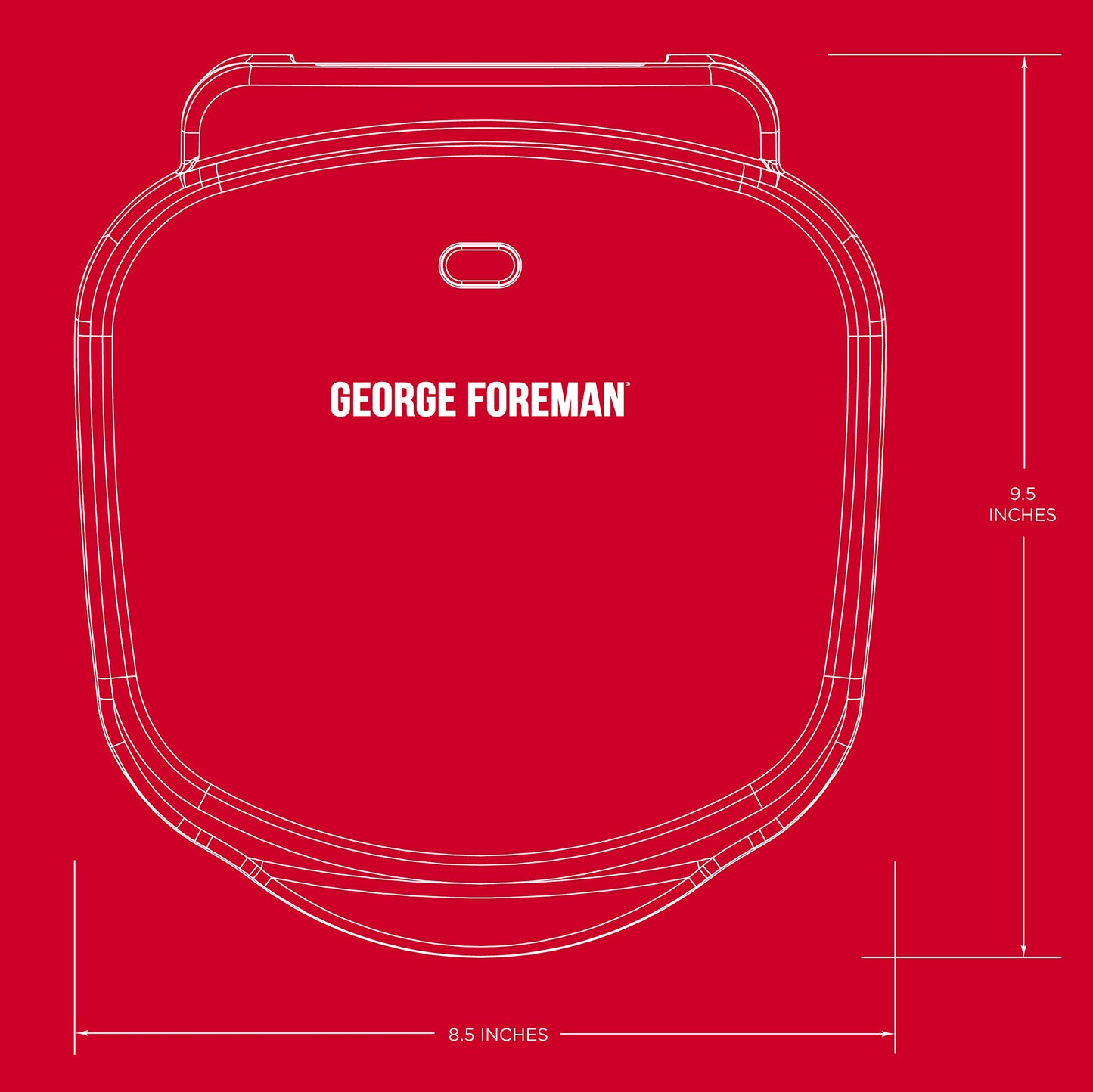 George Foreman Compact Indoor Grill and Panini Press