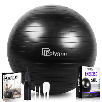 Polygon Anti-Burst Yoga Ball for Fitness & Balance