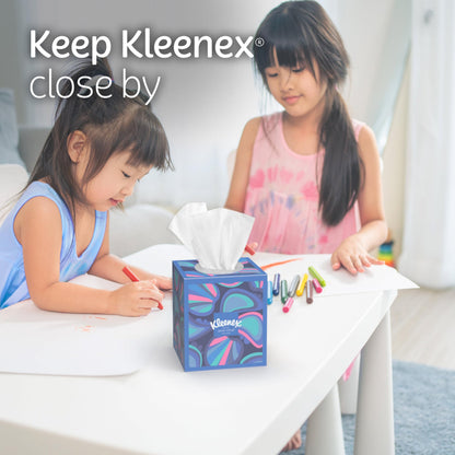 Kleenex Anti-Viral Facial Tissues, 18 Cube Boxes