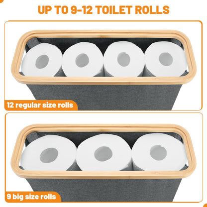 30L Toilet Paper Storage Basket with Lid