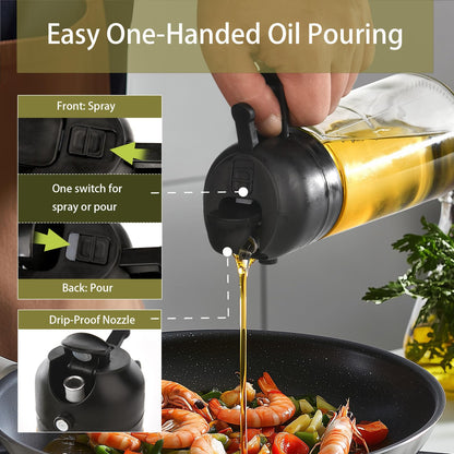 Olive Oil Sprayer Glass Bottle 16oz