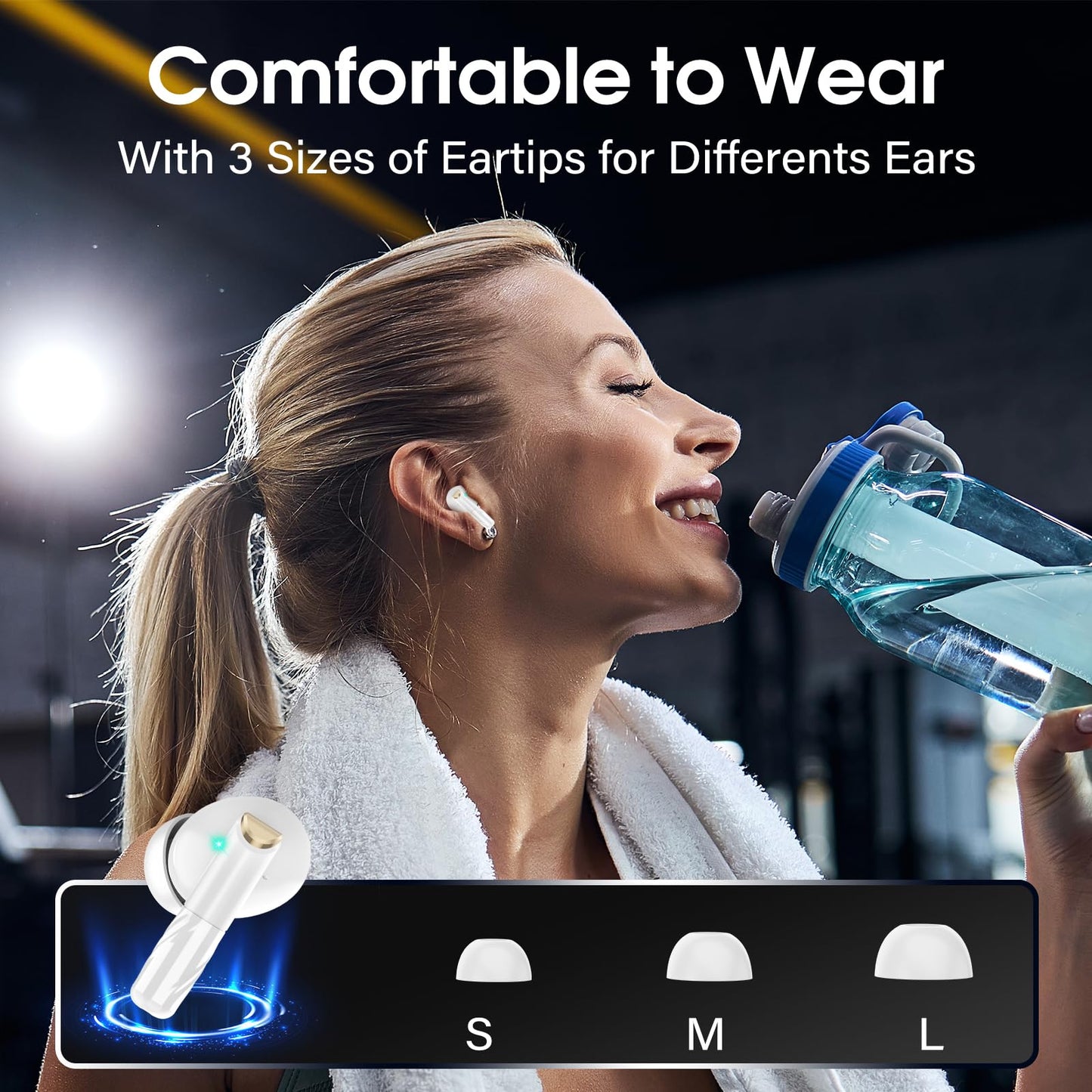 Wireless Bluetooth Earbuds with HiFi Sound and Touch Control