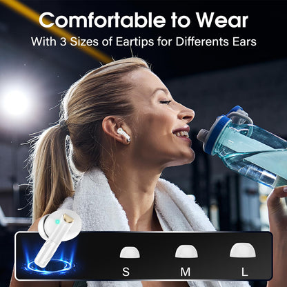 Wireless Bluetooth Earbuds with HiFi Sound and Touch Control