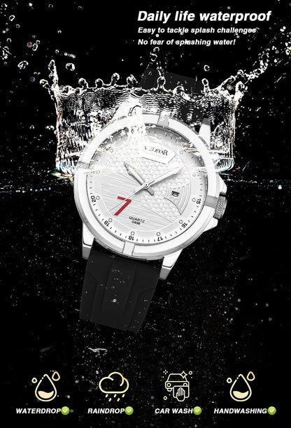 Men's Waterproof Quartz Military Sports Watch
