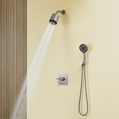 Rain Shower Faucet Set with Handheld Spray