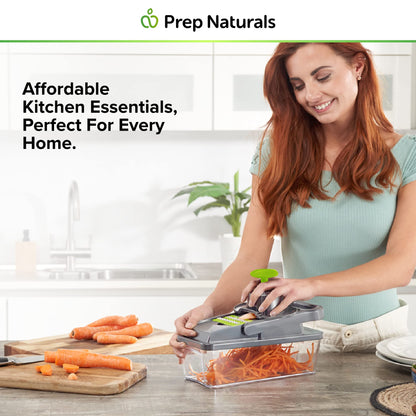 PrepNaturals 12-in-1 Vegetable Chopper with Container