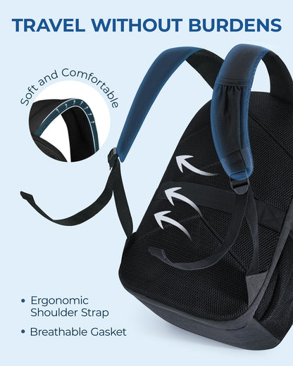 BAGSMART Water Resistant Laptop Backpack with USB Charger