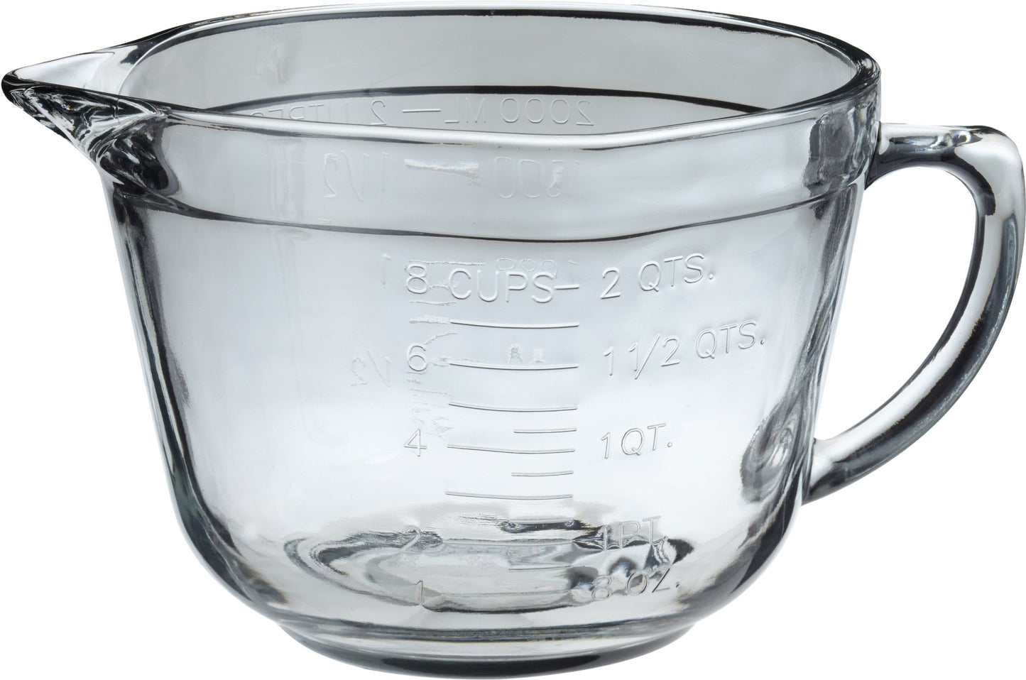 2 Quart Anchor Hocking Glass Mixing Bowl