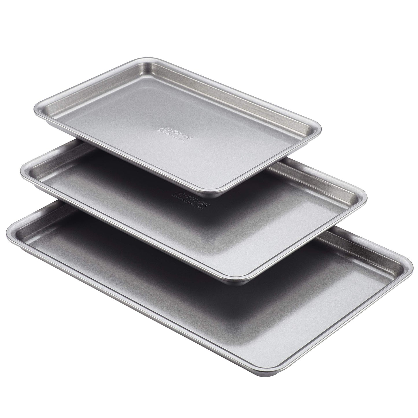 Anolon Nonstick Bakeware Set, 3-Piece Gray