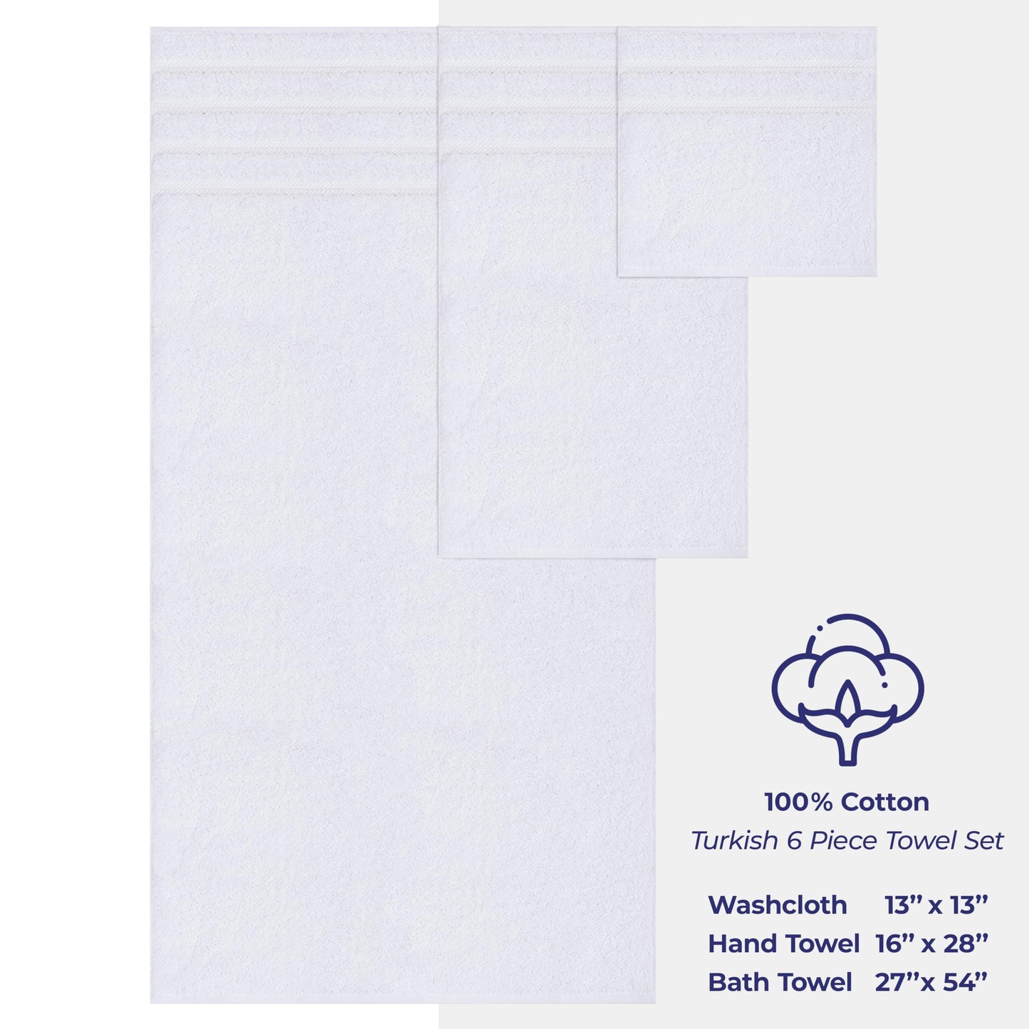 American Soft Linen 6-Piece Cotton Towel Set