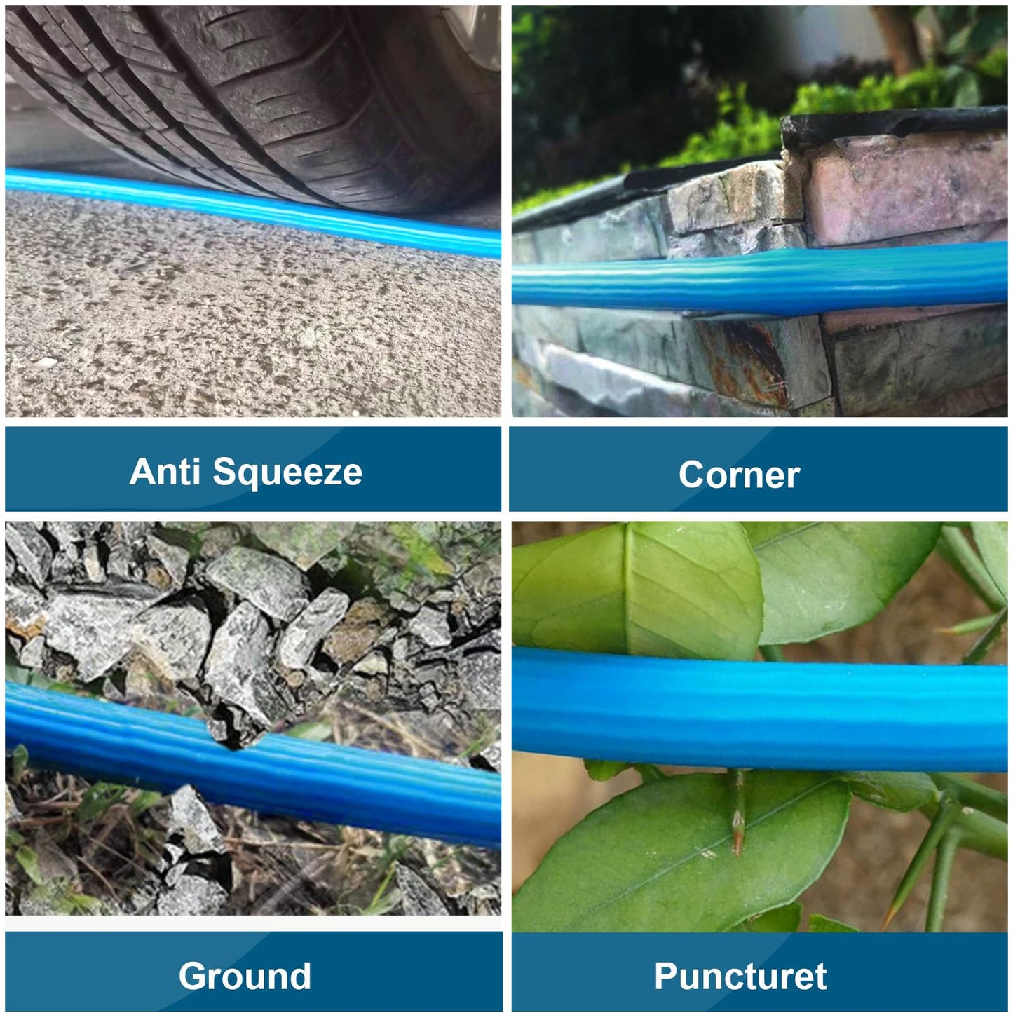 100FT Lansodo Flexible Rubber Garden Hose