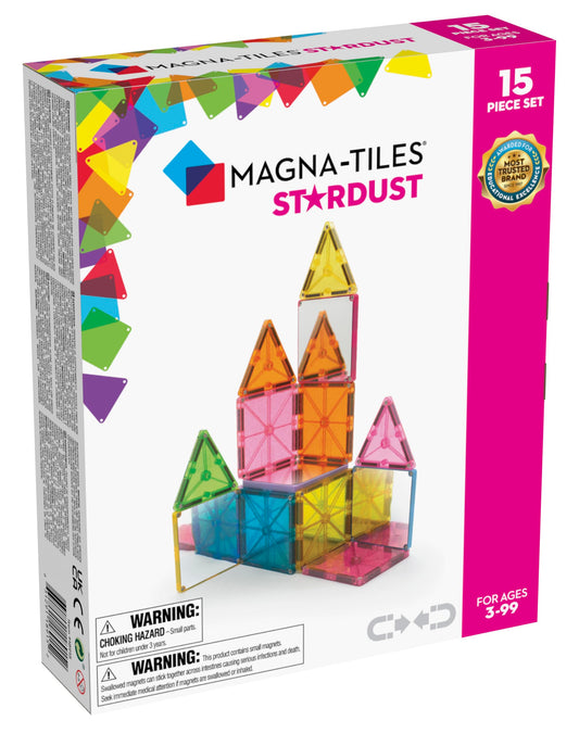 MAGNA-TILES 15-Piece Magnetic Building Set with Mirrors
