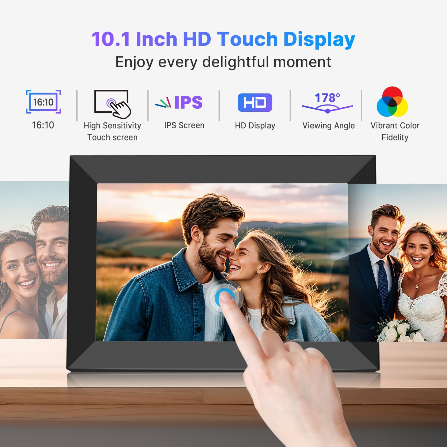 MaxAngel 10.1" WiFi Digital Photo Frame