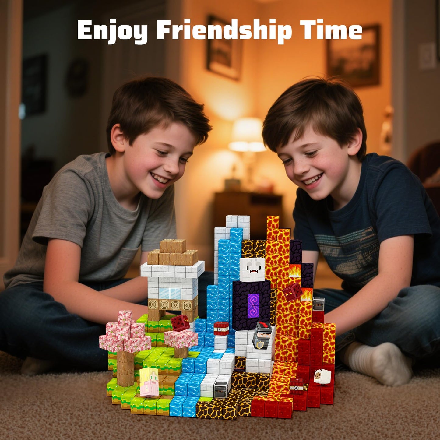 Titoclar 100PCS Magnetic Blocks- Magnetic Building Cubes, Magnet Toys for 3 4 5 6 7 8 Year Old,Children Sensroy Toys & Games, Christmas Birthday Gifts for Boys & Girls Ages 3+