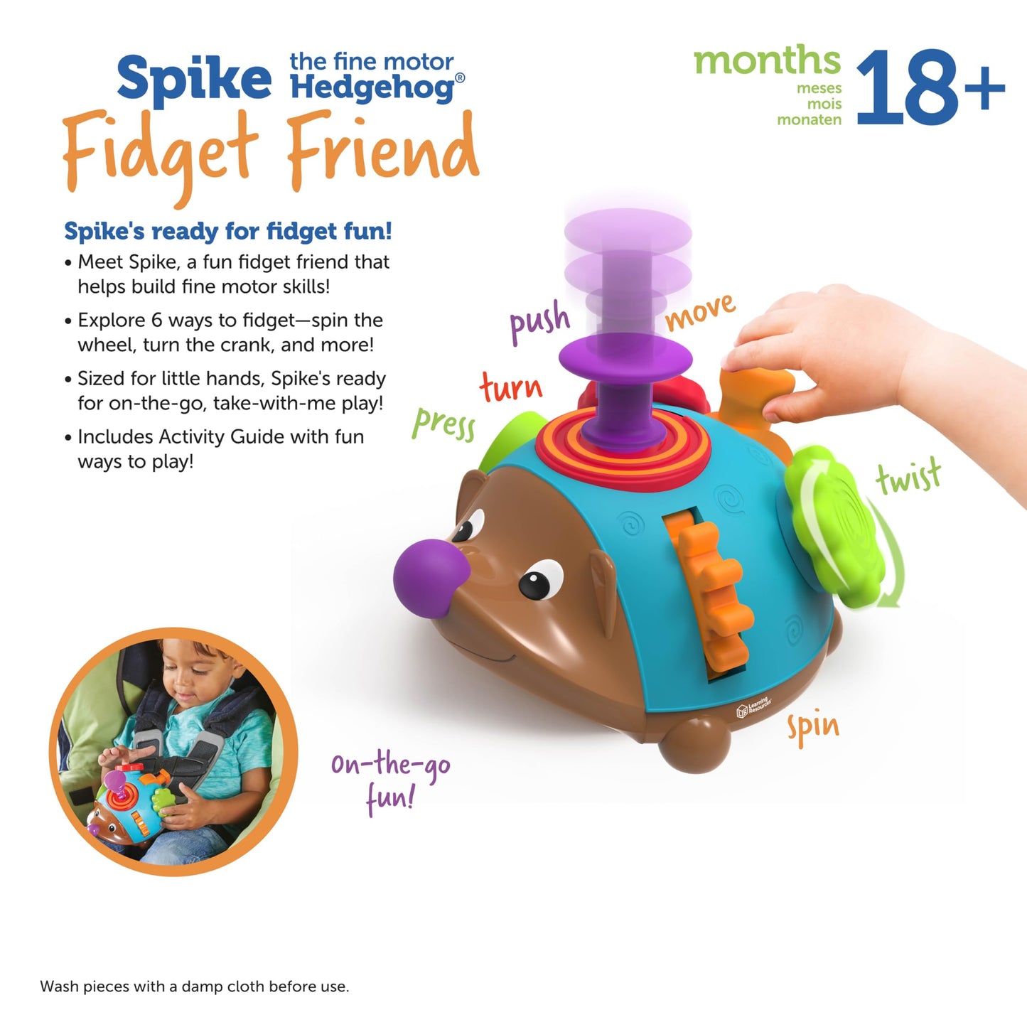 Learning Resources Hedgehog Fine Motor Sensory Toy