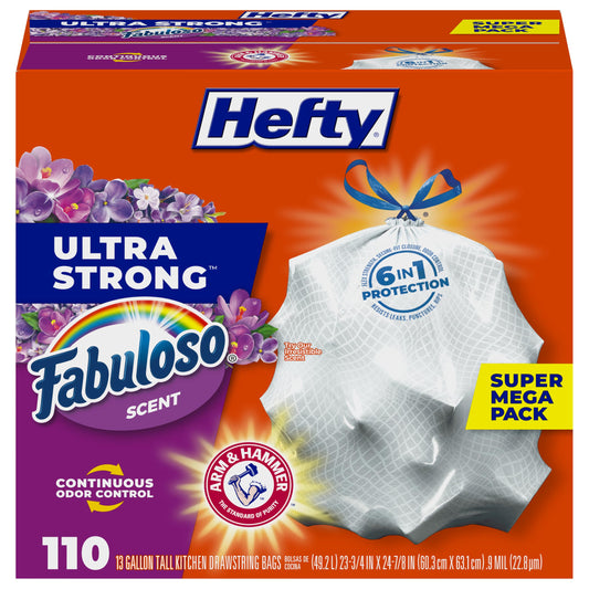 110 Count Hefty Ultra Strong Trash Bags