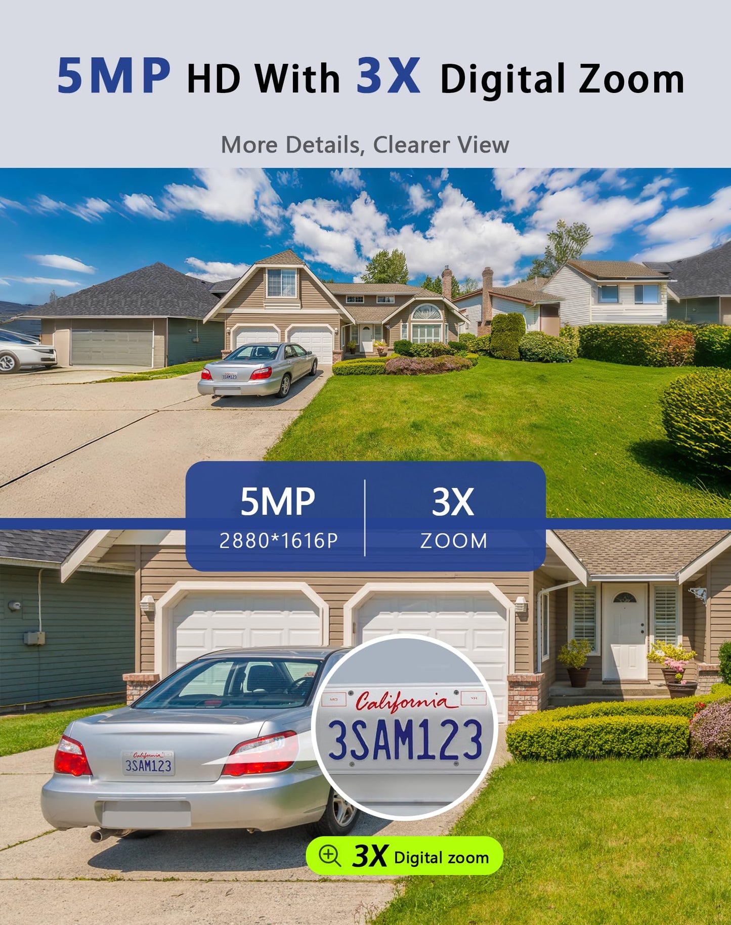 LaView 5MP Outdoor Security Cameras with Night Vision