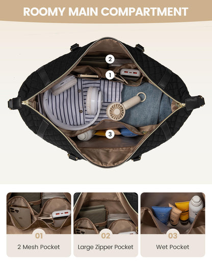 LOVEVOOK 4-in-1 Travel Duffle Bag with Shoes