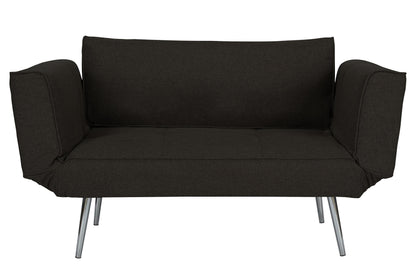 Novogratz Leyla Loveseat, Black