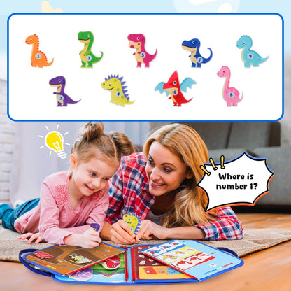 VisionX Dinosaur Busy Board for Toddlers 1-3