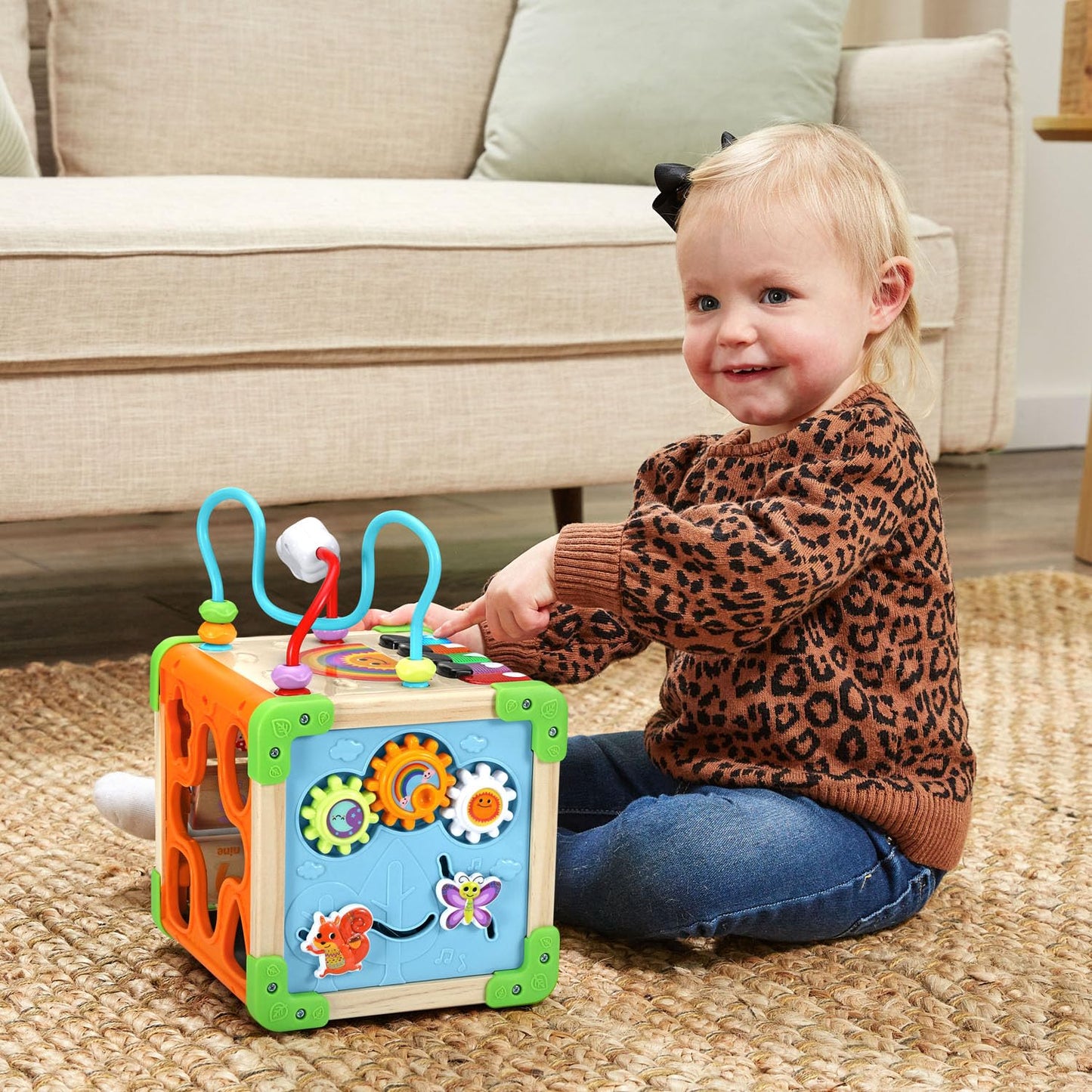 LeapFrog Wooden Activity Cube for Learning Fun