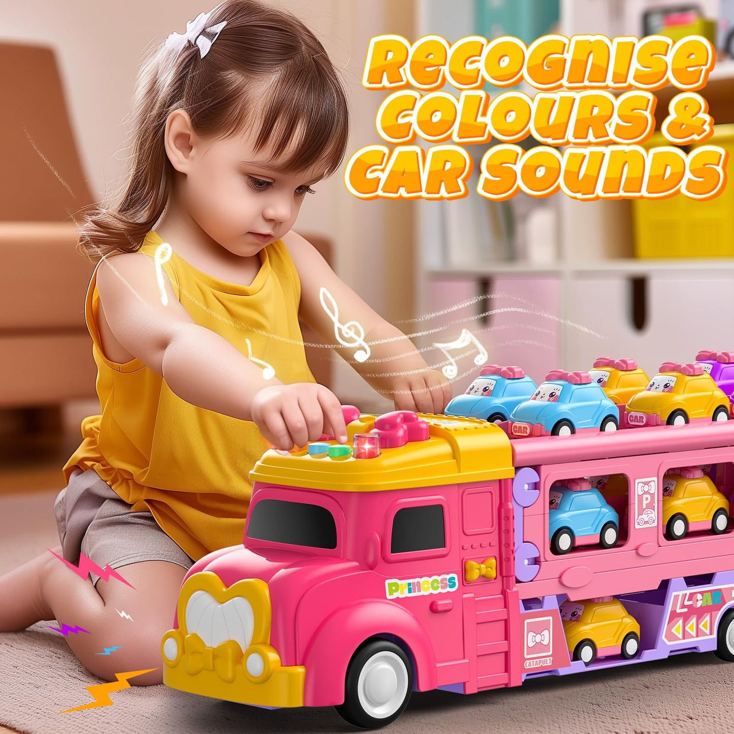7-in-1 Ejection Truck Toy for Toddlers