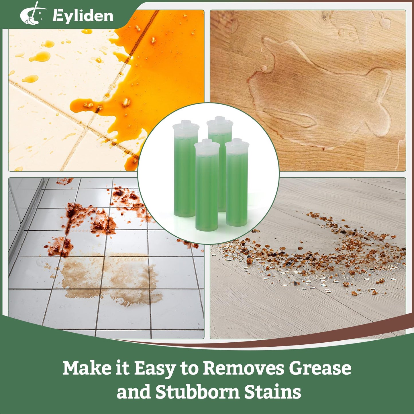Eyliden Spray Mop & Natural Floor Cleaner Set