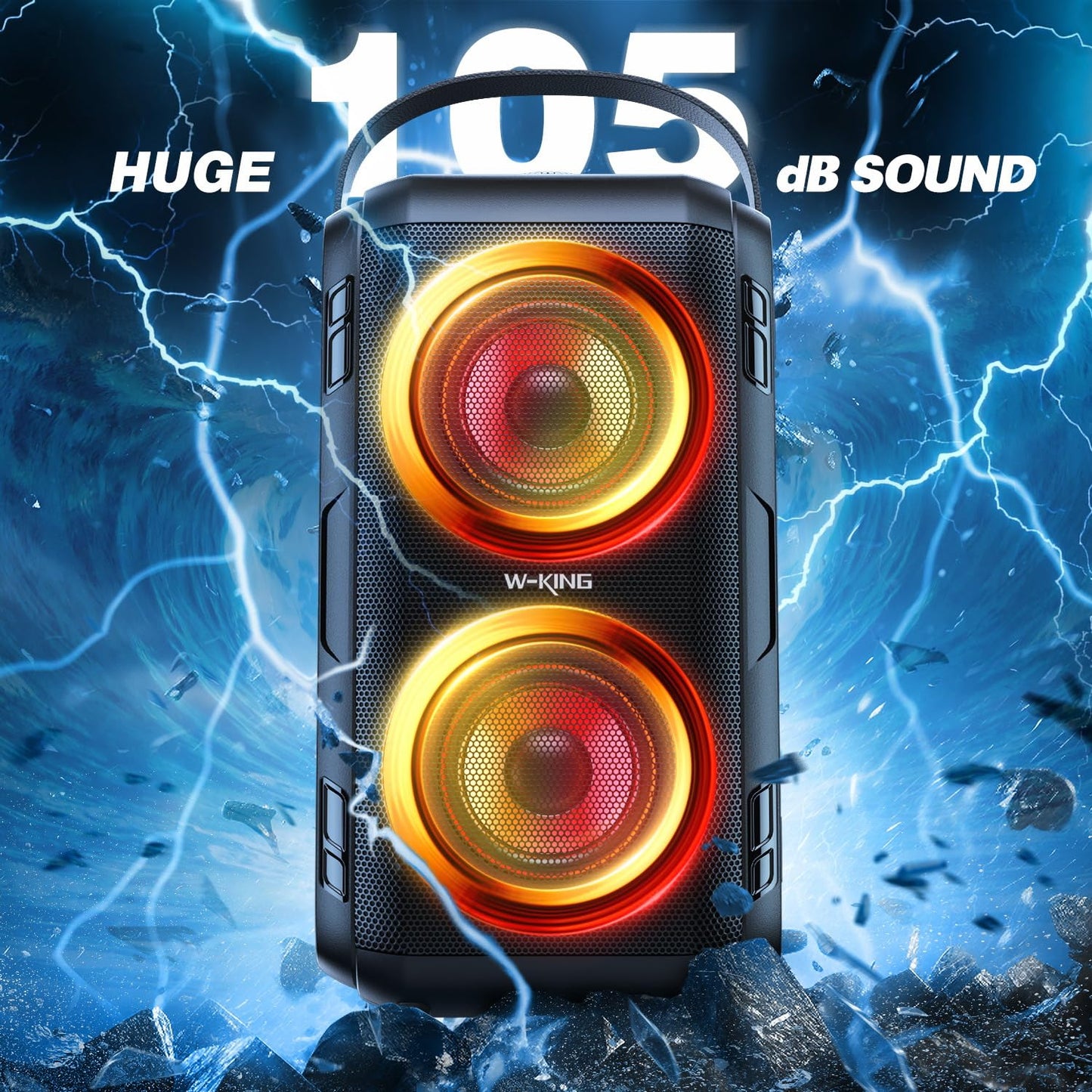 80W W-KING Bluetooth Party Boom Box Speaker