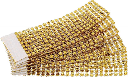 SHAFA IMPEX Rhinestone Napkin Rings, Gold Napkin Rings Set 100 Buckles for Table Decorations, Wedding, Dinner,Party (Gold, Set 100)
