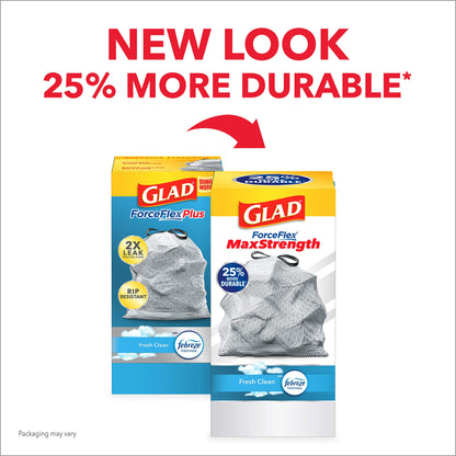 Glad 13 Gallon ForceFlexPlus Trash Bags, 34 Count